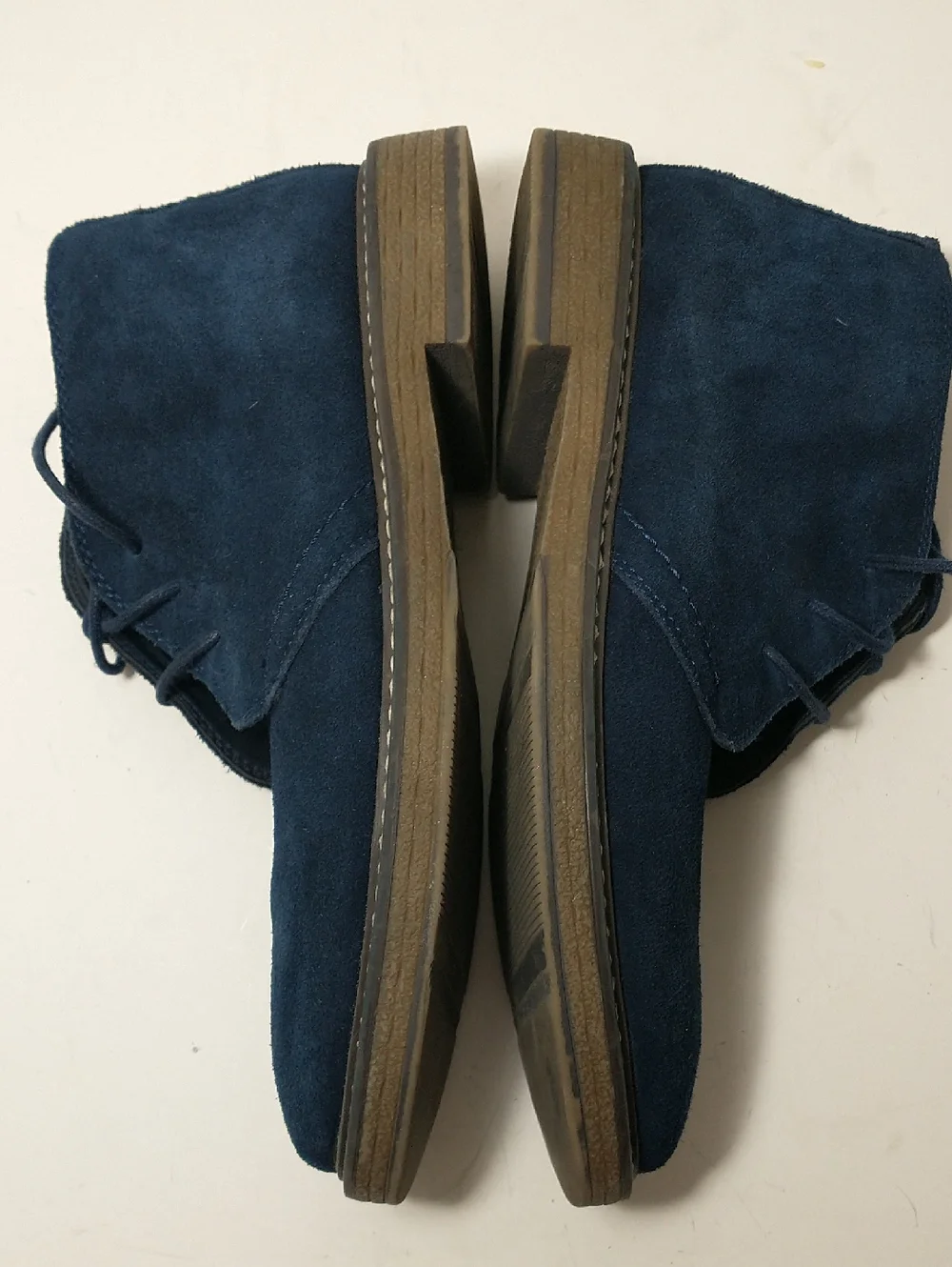 Joseph Abboud Travis Leather Chukka Boot,‎ Blue Suede, Men's Size 8.5
